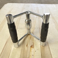 Poignée Double D de Rangée Assise Rotative Antidérapante en Caoutchouc de Haute Qualité pour Câbles de Gymnastique