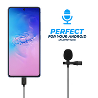 Großhandel Typ C Mini Clip-on Lavalier Ansteckmikrofon Plug & Play Omnidirektional Geräuschunterdrückendes Kondensatormikrofon 2M Kabel