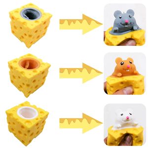 Funny <b>Mouse</b> and Cheese Block Squeeze Anti-stress <b>Toy</b> Hide and Seek Figures Stress Relief Fidget <b>Toys</b> for Kids Adult - Product Image 2