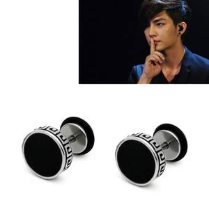 Boucles <span class=keywords><strong>d</strong></span>'oreilles chirurgicales en acier inoxydable pour hommes, bijoux noir, à la mode, nouvelle collection - Product Image 1