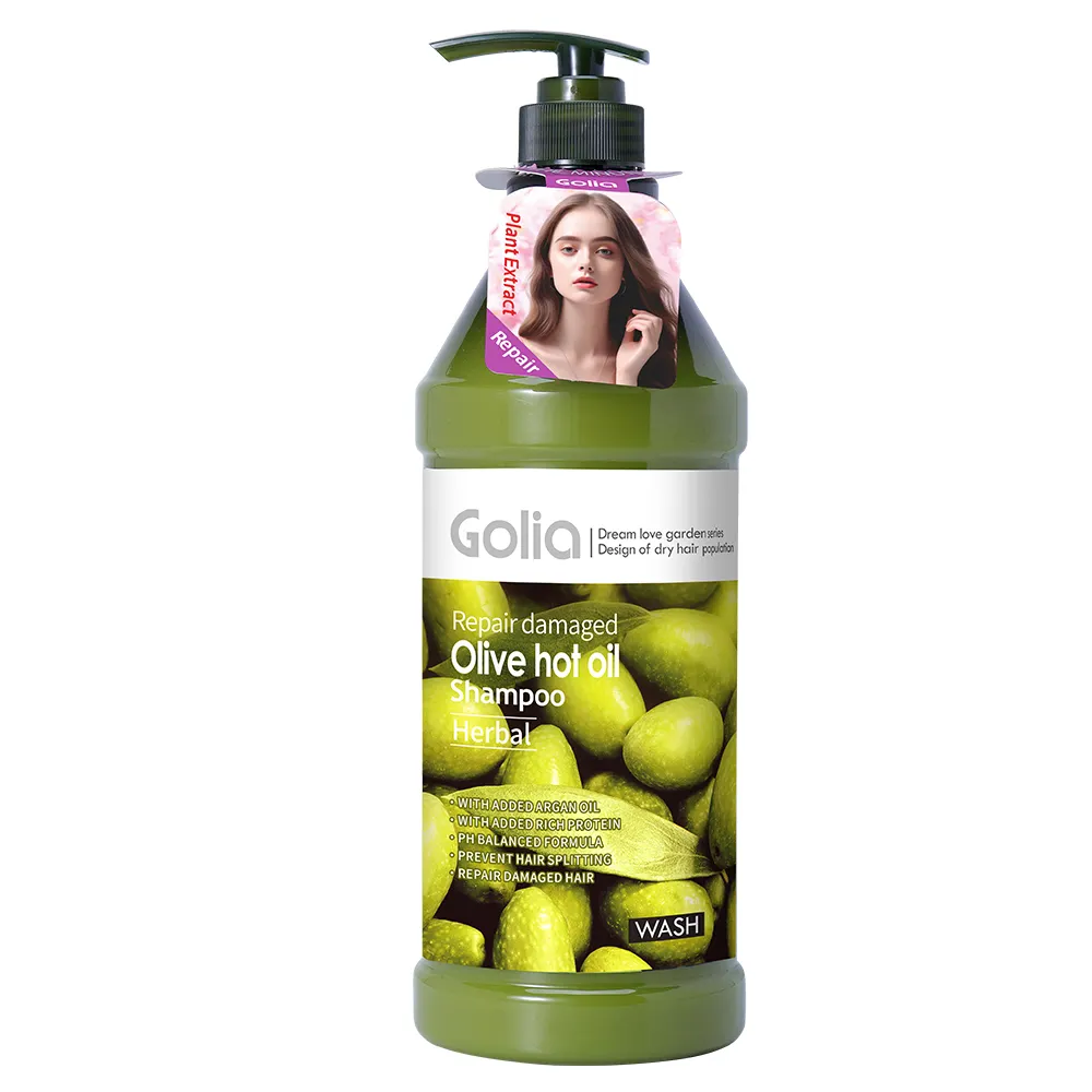 Nuovo Shampoo olio d'oliva per capelli 1,38l olio di oliva biologico per nutrire lo Shampoo per capelli stressati 1,38l per il commercio all'ingrosso