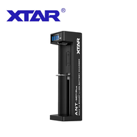 Chargeur de batterie rapide XTAR MC1 Plus pour 1 cellule 3500mAh 3.6/3.7V, chargeur de batterie Li-ion simple protégé pour 18650/21700, puissance de sortie 5W