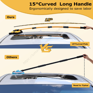 Brosse de lavage de voiture rétractable en aluminium souple, outil de nettoyage non nocif pour la peinture, vente en gros - Product Image 3