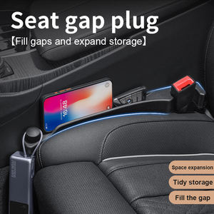 Juego de <span class=keywords><strong>2</strong></span> piezas para relleno de huecos de asiento de coche, tira de hueco lateral de asiento multifuncional de PU 3 en 1 con organizador de almacenamiento y función de gancho - Product Image 3