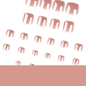 Juego de 24 Uñas Postizas de Alta Calidad, Suaves, de ABS, Color Sólido, Brillantes, Uñas Artificiales para los Pies al por Mayor - Product Image 4