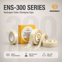 Cinta de Detección de Fugas de Hidrógeno H2 con Cambio de Color ENSENMAX ENS-300, Indicador de Seguridad Visual Instantáneo Autoadhesivo de Nano-PET
