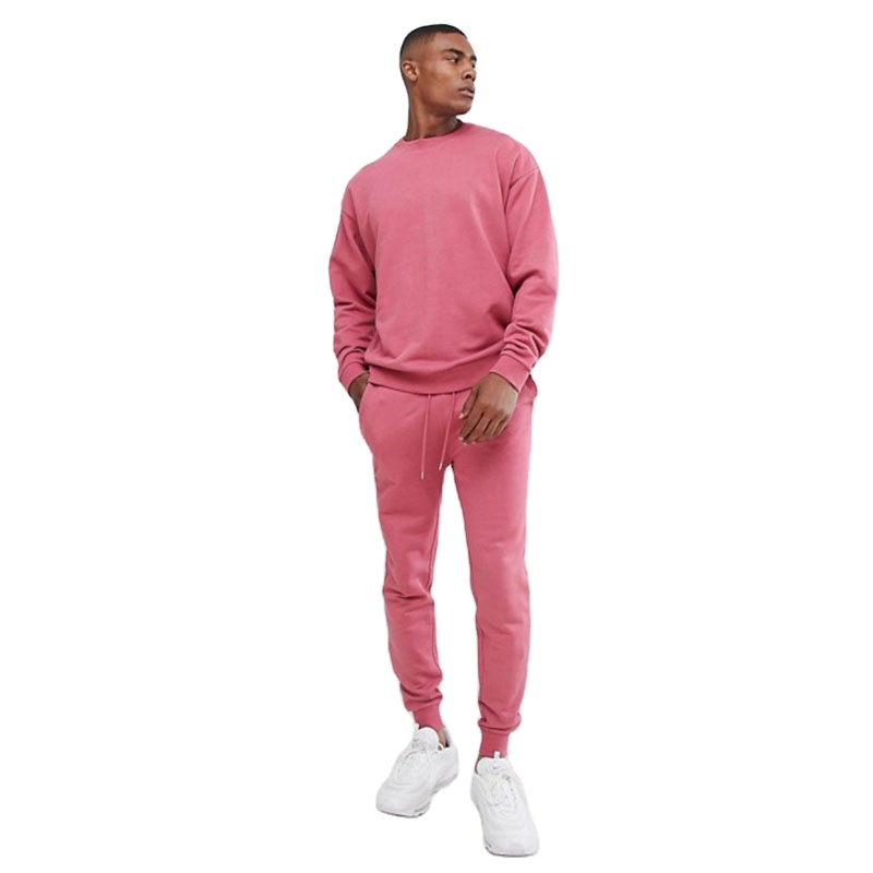 KY/однотонная футболка с круглым вырезом, свободный крой брюк плавки на завязках пояс спортивный костюм свободный свитшот/узкие джоггеры одежда