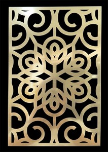 Paneles decorativos cortados con láser de acero inoxidable 304 316 personalizados para interiores comerciales de lujo - Product Image 2