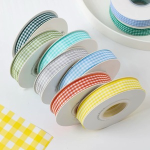 Rustic Tartan Lattice <b>Ribbon</b> Premium <b>Ribbon</b> For Farmhouse Home Decor Gift Packaging Supply - Product Image 1