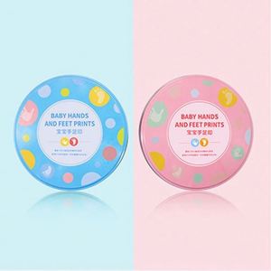 Baby Hand & Foot Print Clay & <b>Slime</b> Kit with Plastic Box-Inkless Handprint Ornament Kit - Product Image 5