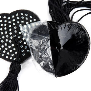 Cache-tétons sexy pour femmes, cache-tétons mini diamants en forme de cœur, cache-tétons fantaisie pour filles, opaque - Product Image 4