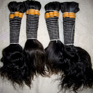 Extensions de cheveux naturels indiens Remy les plus vendues, tissage double trame à la machine, sans compromis, ondulations naturelles et ondulations profondes lâches - Product Image 1