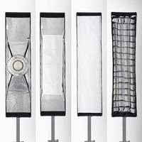 YUEYING 35x140cm Rechteckiger Wabengitter-Reflektor mit Bowens-Halterung für Godox Blitzfotografie-Licht (Nylon)