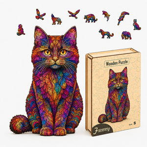 Custom <strong>Cat</strong> Wooden <strong>Jigsaw</strong> <strong>Puzzle</strong> - Unique Wooden <strong>Puzzle</strong> Toys Set, Creative and Challenging Wooden <strong>Puzzles</strong> for All Ages - Product Image 1