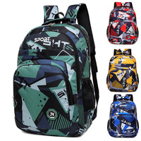 Mochila de Camuflaje Oxford Nueva, Gran Capacidad, Transpirable, Unisex, para Estudiantes de Primaria y Secundaria, Bolsa de Viaje para Computadora