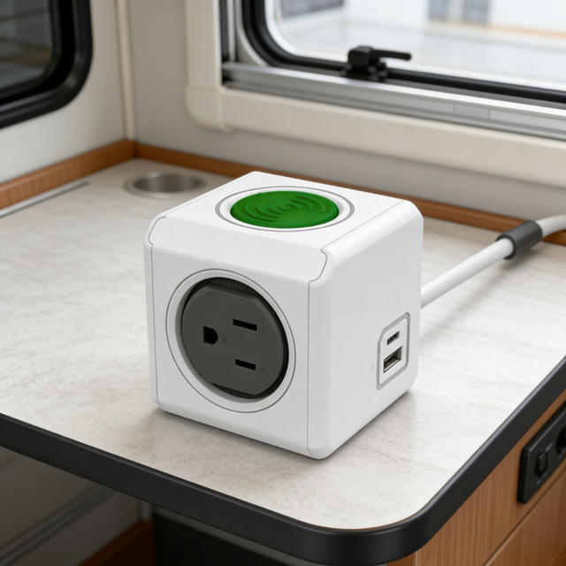 US Standard Cube Power Strip Surge Protector 3 AC Outlets 2 USB 1 Type C PD20W Fast Charging ETL Listed for Home Office