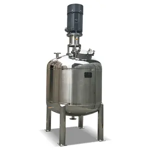 Reactor de presión atmosférica de resina química de acero inoxidable 200L Reactor de vacío de calentamiento de vapor