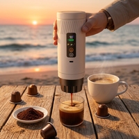 Machine à café portable 3-en-1 OEM To the Beach, version améliorée, pression de 20 bars, machine à expresso électrique à capsules pour les voyages en voiture