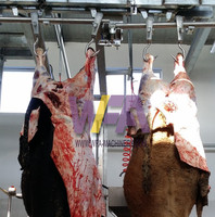 WFA peralatan Abattoir ternak tahan lama gantungan daging kait katrol untuk daging sapi suplai peralatan rumah ternak