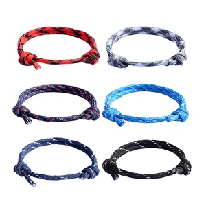 Braccialetto nautico amicizia estremamente popolare semplice bracciale corda intrecciata in Nylon intrecciata a mano a mano a <span class=keywords><strong>mio</strong></span> <span class=keywords><strong>figlio</strong></span> - Product Image 1