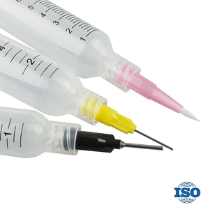 Japon plastik tutkal silindir 5-50CC ölçekli iğne tüp akıtma makinesi şeffaf tutkal kova aksesuarları - Product Image 6