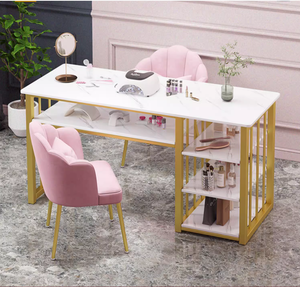 Hotsale Modern Wood Multifunctional Eco-Friendly Black <b>Nail</b> Salon Furniture <b>Nail</b> <b>Tables</b> & Desk - Product Image 5