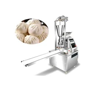 Chinese Small Round Nepal Momo Maker Steamed Stuffing Bun Making Folding pie forming machine Desktop steamed stuffed bun machine