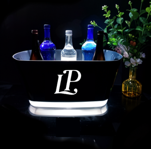 دلو ثلج بلاستيكي LED مخصص بشعار مميز، سعة 16 لتر، محمول للحفلات الليلية واستخدام البيرة - Product Image 4