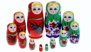 FQ marque en gros personnalisé poupée russe <span class=keywords><strong>matriochka</strong></span> Promotion gif jouet traditionnel peint à la main en bois russe poupée - Product Image 2
