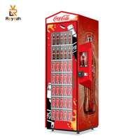 Distributeur automatique de boissons froides Reyeah avec écran tactile intelligent, technologie de détection de poids, type de porte ouverte