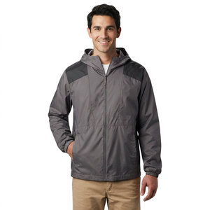 <b>Men's</b> High Quality Satin Windbreaker <b>Jacket</b> with <b>Long</b> Length Hooded Collar Custom Design for Winter Wholesale Price OEM - Product Image 1