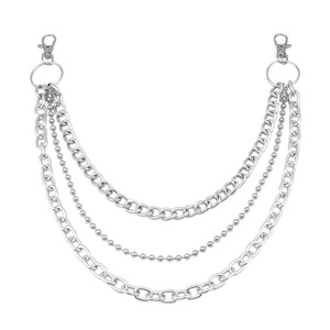 yuelyueli Waist <b>Chain</b> Multi Layered Metal Punk Style Hip Hop Fashion Body <b>Chain</b> For Women Daily Wear Zinc Alloy Geometric Design - Product Image 5