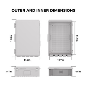 Kotak Listrik Tahan Air Namunanee 3813-H IP65 dengan Kotak Listrik ABS Kotak Sambungan Listrik Luar Ruangan Tahan Cuaca Kotak Panel Listrik - Product Image 2