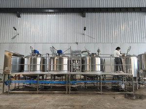 7 BBL 800L 8hl tự động 4-Tàu hơi nước nóng hệ thống sản xuất bia chuyên nghiệp - Product Image 2