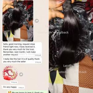 Letsfly - Paquetes de Cabello Humano Brasileño Sin Procesar, Cutícula Alineada, 100% Cabello Remy Humano, Extensiones de Cabello Tejidas a Máquina, Venta al por Mayor - Product Image 2