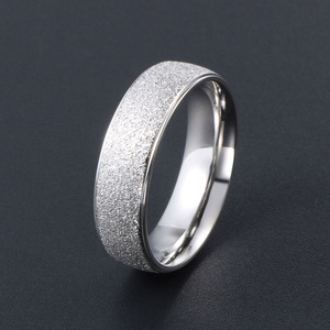 <b>Titanium</b> Steel Ring Unisex Engagement Band SA616 Metal Jewelry Fashion Accessory - Product Image 3