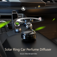 Perfume para Auto con Anillo Giratorio de Estrella, Energía Solar, Aroma Duradero y Levitación, para Decoración Interior de Lujo