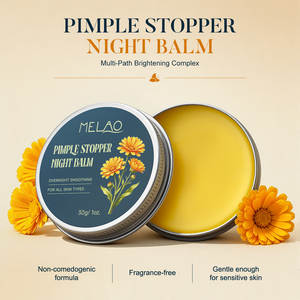Bálsamo Nocturno para el Acné y las Espinillas <span class=keywords><strong>de</strong></span> Marca Privada, Previene Brotes, Tratamiento para Granos, Repara la Piel con Imperfecciones, Alivia el Enrojecimiento, Bálsamo <span class=keywords><strong>de</strong></span> Caléndula - Product Image 1