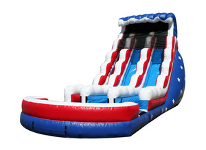 Piscina inflable Comercial de china, toboganes acuáticos americanos, Parque antideslizante, hinchables, <span class=keywords><strong>con</strong></span> piscina desmontable - Product Image 6