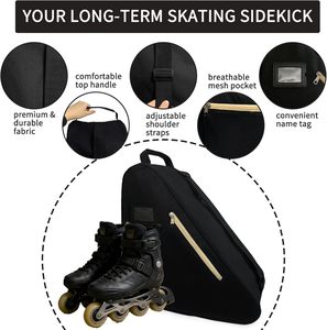<span class=keywords><strong>Bolsa</strong></span> de Lona Personalizable <span class=keywords><strong>para</strong></span> <span class=keywords><strong>Patines</strong></span>, con Correa de Hombro Ajustable, Gran Capacidad, Transpirable, <span class=keywords><strong>para</strong></span> Patinaje sobre Hielo e en Línea, Unisex, <span class=keywords><strong>para</strong></span> Adultos - Product Image 4