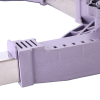 Support de réfrigérateur réglable V-STAR en acier inoxydable et plastique avec 4 pieds fixes, support latéral unique pour lave-linge