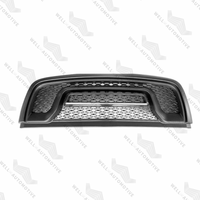 2019 grilles supérieures noir mat gris ABS calandre pour Ram rebelle calandre de pare-chocs avant pour camions avec lettres complètes