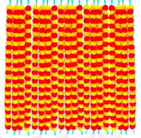 Guirlandes suspendues artificielles de fleurs de marguerites Jaipurios de 1,5 m de long, design traditionnel, faites à la main, style nature morte indien, vente en gros