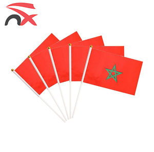 Дешевая оптовая продажа под заказ Марокко Национальный флаг ручной марокканский флаг марокканский Развевающийся Флаг для продвижения - Product Image 2