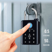 Cadenas intelligent Tuya en alliage de zinc avec empreinte digitale et mot de passe, déverrouillage par application, carte et clé NFC, antivol, étanche IP65, serrure électronique