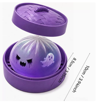 Vente en gros : Boîte mystère d'Halloween avec jouet Squishy (citrouille, œil, fantôme) à paillettes, anti-stress, cadeau de fête