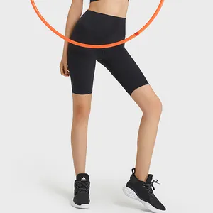 定制标志自由尺寸提臀无缝瑜伽短裤紧臀健身房健身女性跑步紧身衣活动穿短打底裤