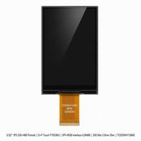 Modul Layar LCD TFT TN 3,5" 320x480 Potret Panel Sentuh G+F Antarmuka Ganda RGB SPI 350 Nits Sistem Tertanam MCU