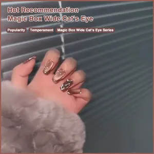 Ojo de Gato UV gel Galaxy diamante gel polaco ojos de gato con arte de uñas