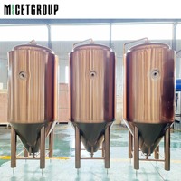 Cuve de fermentation de bière en cuivre rouge 500L par MICET Équipement complet de brasserie pour la production de bière artisanale